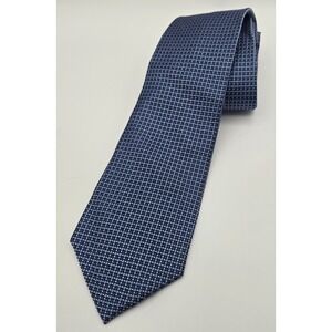 Brooks‎ Brothers Neck Tie Mens Blue Geometric Print Classic Formal